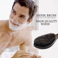thumbnail image 2 of UPKOCH Coffee Beard Brush with Plastic Bristles for Men Styling Perfect for Travel and Gifting 1pc Wooden Handle, 2 of 8