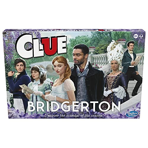 Hasbro Gaming Clue : Édition bridgerton-Jeu de Société pour les 17+ Ans Jeu pour les Fans de Bridgerton pour 3-6 Joueurs, Inspiré par la Série Originale de Shondaland sur Netflix