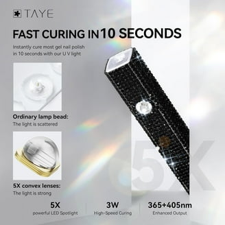 Saviland Mini Nail Lamp, 16W UV/LED Nail Dryer for Gel Polish