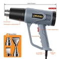 thumbnail image 3 of Pistola de Calor Weitieke 50°C-650°C Control de Temperatura Dual 900W, 3 of 7