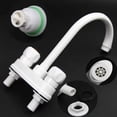 thumbnail image 2 of Grifo Mezcladora Llave Lavabo Baño Aquaway AW-44 Blanco Aquaway AW-44, 2 of 3