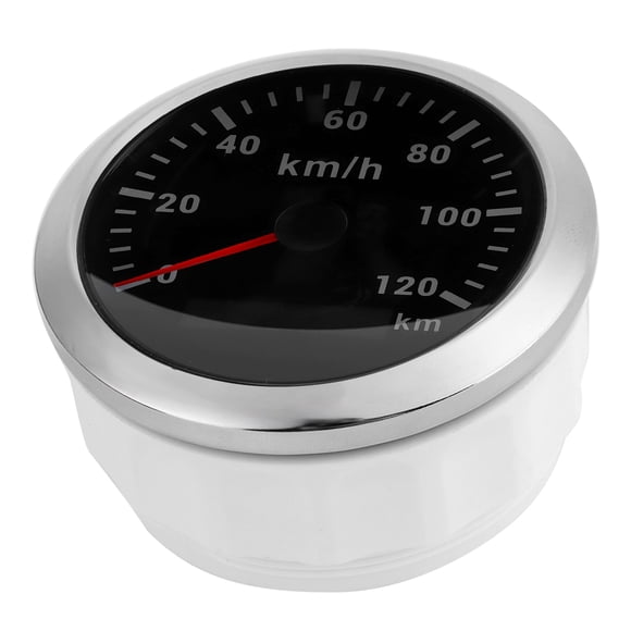 Gps Gauge, Waterproof Multifunctional Gps Speedometer 120Km/H With Backlight For Car Motorcycle Engineering Machine For Boat Yacht Outboard White Dial,Black Dial