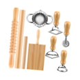 thumbnail image 2 of Elodie Gnocchi Pasta Maker Dumpling Making Pasta Making Tool Set for Homemade Gifts 9 Pieces, 2 of 8