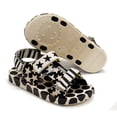 thumbnail image 3 of Mini Melissa Girls Ping Pong Fabula Fashion Sandals, Beige \ Black,2 M US, 3 of 7
