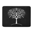 thumbnail image 1 of LADDKE Autumn Tree Silhouette Black and White Gondor Lord of The Ring Branches Doormat Floor Rug Bath Mat 23.6x15.7 inch, 1 of 1