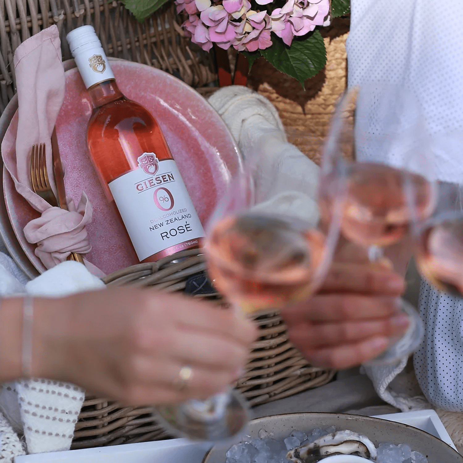 Giesen Non-Alcoholic Rosé - Premium Dealcoholized Rose Wine from New Zealand | 6 PACK