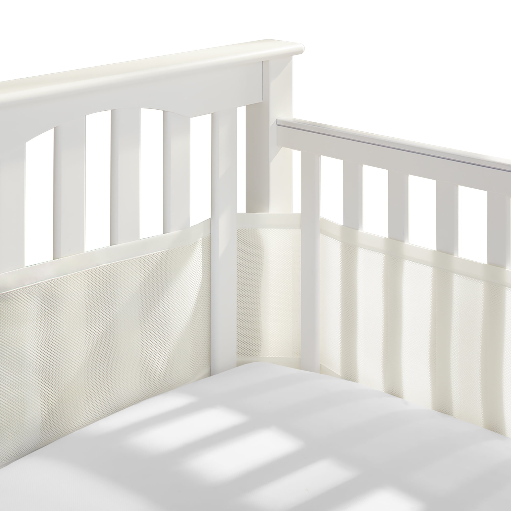 BreathableBaby Classic Breathable Gray Mesh Crib Liner