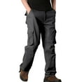 thumbnail image 2 of TXGREN Cargo Pants for Men Men's Work Pants Hiking Cargo Pants Six Pockets Outdoor Ripstop Multi Pockets Breathable Cotton Pants Size:29-44, 2 of 9