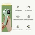 thumbnail image 6 of ​3-Speed Rechargeable Fabric Shaver with Led Display, Safety Stainless Steel Blade Multi-Surface Lint Remover for Sweaters Blankets Upholstery (Green), 6 of 6