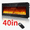 40", variant on JoanKaren 40" Electric Fireplace,Ultra Thin Wall Mounted Recessed Heater,Touch & Remote Control,750/1500w,12 Flame Colors,Adjustable Brightness&Timer&Low-Noise Design