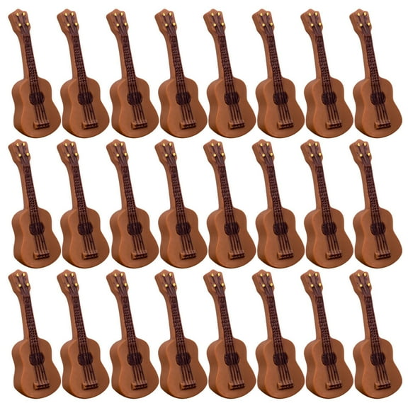 WRITWAA 30pcs Miniature Guitar Set for Dollhouse Decoration Resin Music Display Collectible Gift for Enthusiasts
