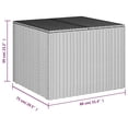 thumbnail image 5 of Benjara Outdoor Garden Storage Box, Removable Bag, Brown Rattan Woven, 5 of 5