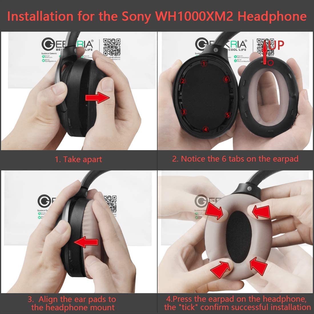 Geekria Earpad Replacement for Sony 