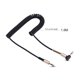 thumbnail image 5 of 3.5mm Cable de extensión auxiliar de audio macho a macho Cable en espiral para tabletas de teléfonos átil Altavoces Reproductores de MP3 Cable de audio Spptty Como se muestra en la descripción, 5 of 7