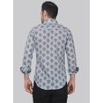 thumbnail image 3 of Flamingo Frenzy Men's Printed Full Sleeve Casual Linen Shirt, 3 of 6