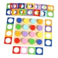 thumbnail image 3 of Tarjetas de combinación de colores, juguete sensorial, juegos de mesa educativos, bloques apilables de madera para niños en edad preescolar a partir d, 3 of 9