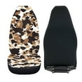 thumbnail image 5 of Binienty Brown Camo Print Car Seat Covers Front Seats Only Elastic Polyester Bucket Seat Covers Anti-Scratch Breathable Easy to Install Universal for Cars SUV/Trucks/Sedans, 5 of 8