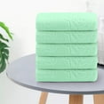 thumbnail image 5 of PALIFEUR Bath Towels 5 Pack Towel Set, 23.6x11.8", Soft Highly Absorbent Bear Print Towels, Lighter Weight Wash Cloths Quicker Dry Face Towels for Bathroom, Body, Shower, Grenn, 5 of 6