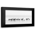 thumbnail image 1 of Gil Raga, Joan 14x10 Black Modern Framed Museum Art Print Titled - Flamingos, 1 of 5