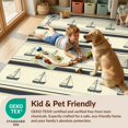 thumbnail image 4 of Design&I 8'x10' Washable Area Rug Extra Large Skid-Resistant Low Profile Island Theme Nautical Ships Horizontal Stripes Decorative Corner Accents for Living Room, Family, 4 of 7