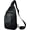 D 8013 Black, variant on Men Outdoor Casual Travel Hiking  Crossbody Chest Sling Bag Rig One  Strap Bag Backpack Men Leather