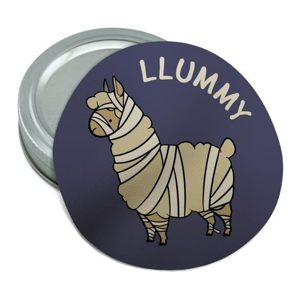 Llummy Llama Mummy Funny Round Rubber Non-Slip Jar Gripper Lid Opener