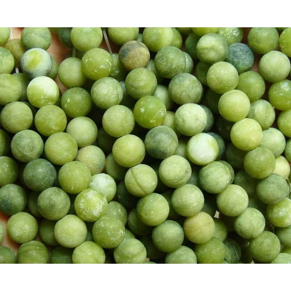 4mm 15.5 Inches Taiwan Green Jade Matte Round Beads ForJewelry Making