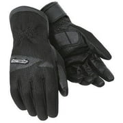 Tourmaster Dri-Mesh Mens Leather/Textile Street Bike Racing Motorcycle Gloves - Black/X-Large