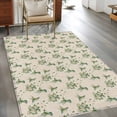 thumbnail image 2 of Summer Botanical Area Rugs 3'x5', Washable Small Throw Rugs for Living Room Bedroom, Green Spring Floral Birds Rustic Indoor Outdoor Rug Non-Slip Low Pile Carpet Runner Reversible Floor Mats, 2 of 8