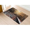 thumbnail image 5 of Landscape Rugs, Soft Rugs, Autumn Landscape Rugs, Farmhouse Rug, Train Tracks Landscape Rug, Non-Slip Carpet Rug, View Rug, Office Rugs, 3.3'x9.2' - 100x280 cm, 5 of 8