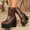 #039-Brown, variant on Wowcloth Women's Fashion Casual Mid-Calf Boots – Comfortable Thick Sole Round Toe with Versatile Chunky High Heel for Everyday Stylish Outfits
