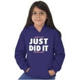 thumbnail image 3 of Just Did It Religious Jesus Christian Kids Hoodie Sweatshirt Girls Teen Brisco Brands S, 3 of 6