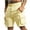 Yellow, variant on ZyeKqe Cargo Shorts for Men Drawstring Low Waisted Knee Length Shorts Straight Wide Leg Outdoor Hiking Shorts