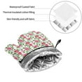 thumbnail image 6 of Naloa Flower Oven Mitts and Pot Holders 4 pcs Set, Cooking Baking Grilling Kitchen Oven Glove for Cooking, 6 of 6