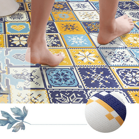 Leepeneng Kitchen Floor Tile Stickers, How To Apply Floor Tile Stickers
