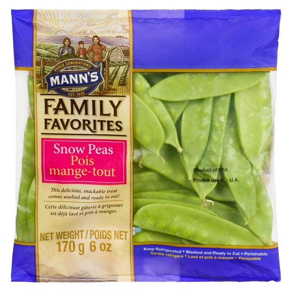 Pois mange-tout Family Favourites de Mann's 6 oz