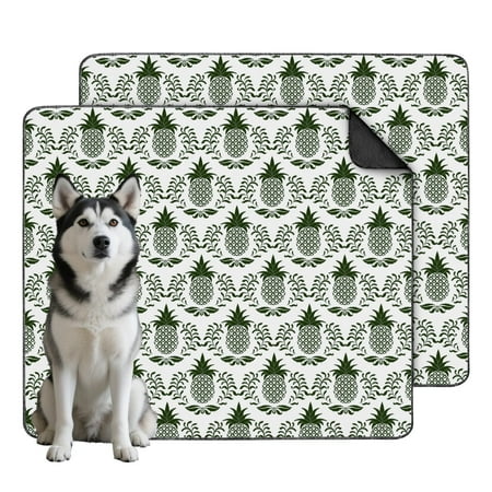 35 x41 Extra Large Washable Pee Pads for Dogs Fruit Patterns Design Reusable Puppy Pad with Leak-Resistant Barrier and Non-Slip Bottom