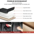 thumbnail image 4 of - Leather Front Car Seat Covers - Bottom Car Seat Covers Fully Wrapped and Fits Most Vehicles, 4 of 7