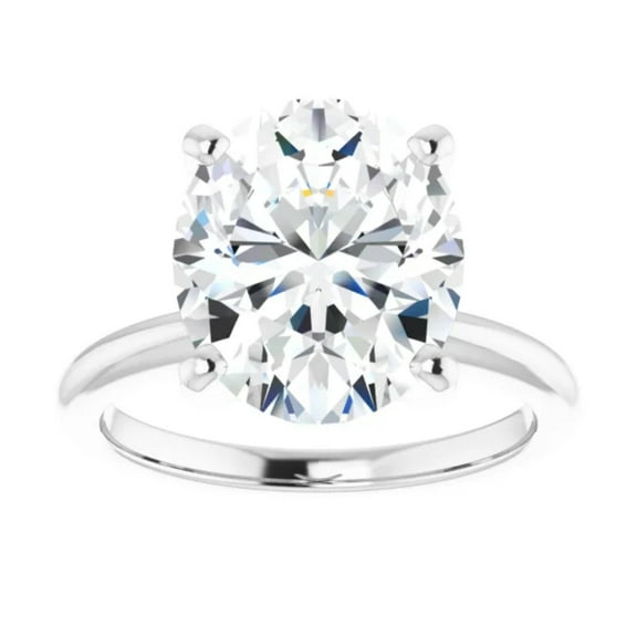 2 Carat Oval Lab Grown Diamond Engagement Ring Solitaire