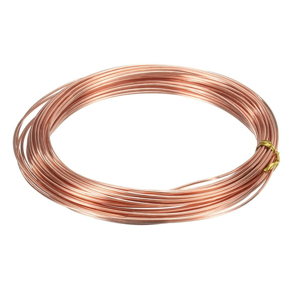 99.99% 16 Gauge 1.2mm Pure Copper Wire 10m/33 ft Soft Craft Copper Wire for Jewelry Making Beading DIY Crafts Supplies, Copper