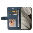 thumbnail image 3 of Wallet Case for Google Pixel 8 with Card Slots Cash Holder Magnetic Clasp Flip Folio Cover, Premium Luxury PU Leather Kickstand Soft Silicone Shockproof Protective Case,Blue, 3 of 8