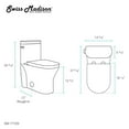 thumbnail image 6 of Monaco One-Piece Elongated Left Side Flush Handle Toilet 1.28 gpf, 6 of 13