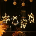 thumbnail image 4 of PENGXIANG Christmas Suction Cup Light Window Backdrop Decoration LED String Light For Indoor Home Bedroom Wedding Party New Year, 4 of 13