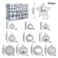 thumbnail image 7 of 101ct Mini Christmas Ball Ornaments Tree Decorations Set, Silver Shatterproof Hanging Ornaments Bulk for Fall Thanksgiving Autumn Xmas Holiday Party Decor, 7 of 7