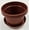 Copper, variant on Austin Planter 7.5 Inch Flower Pot and Saucer Black Colored Polypropylene (Single) Made in USA
