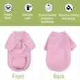 thumbnail image 3 of Polyester Dog Sweatshirt Pet Winter/Fall Clothes Fleece Lined Warm Coat for Small and Medium Dogs Pink S, 3 of 7