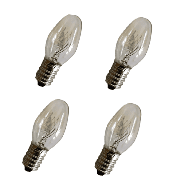 HIBIBUD 4Pcs Light Bulbs for Scentsy,15 Watt Light Bulbs for Scentsy Wax Warmer,15 Watt Light Bulbs