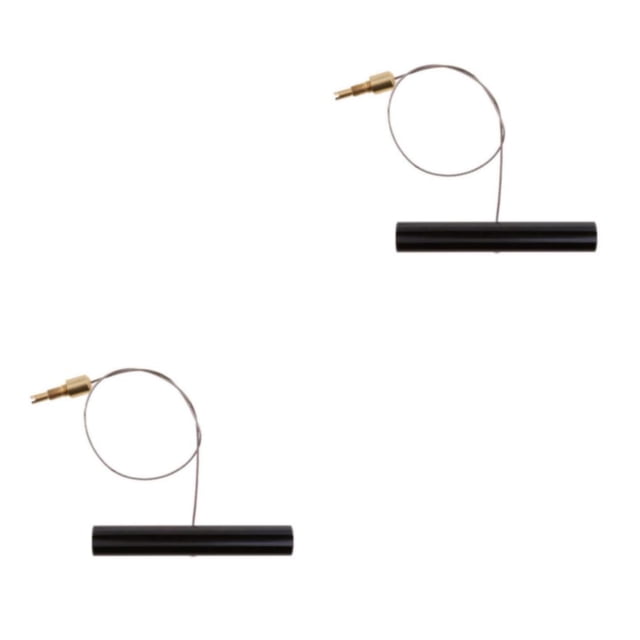 Speravity Extractor de vástago de palanca de válvula de motocicleta, herramientas de limpieza de hilo, desinflador, herramientas de pesca de Negro 2piezas