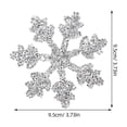 thumbnail image 2 of Parche de diamantes de imitación con diseño de copo de nieve, aplique de diamantes de imitación, parche para planchar para ropa, mochilas y vaqueros., 2 of 7
