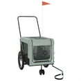 thumbnail image 2 of vidaXL Pet Bike Trailer Bicycle Cargo Dog Stroller Oxford Fabric and Iron, 2 of 2